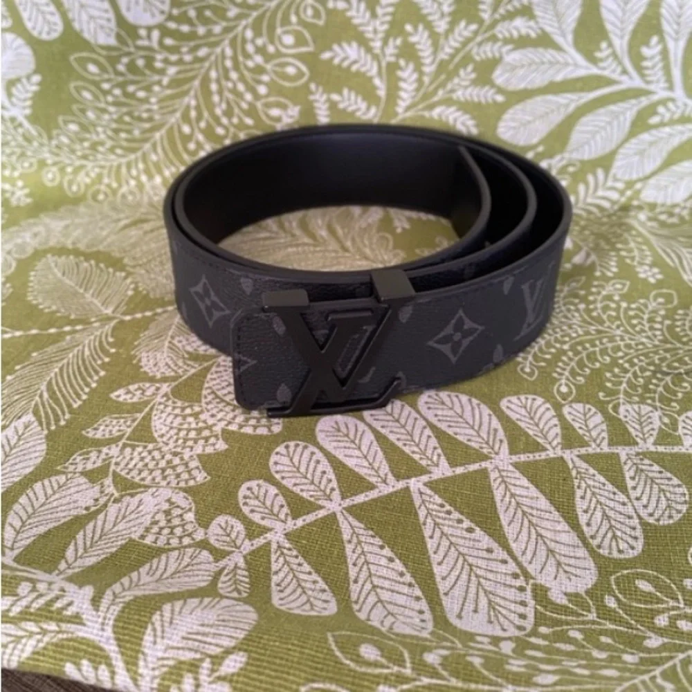 Louis Vuitton Black Monogram Men's Belt